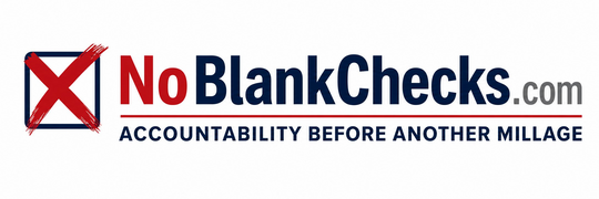No Blank Checks — Accountability Before Another Millage